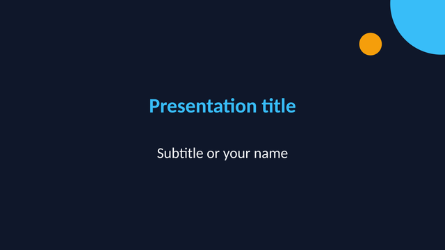 Midnight theme: title slide